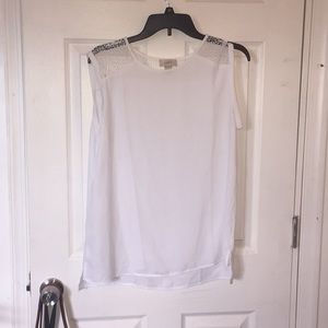 White tank with cut out top
